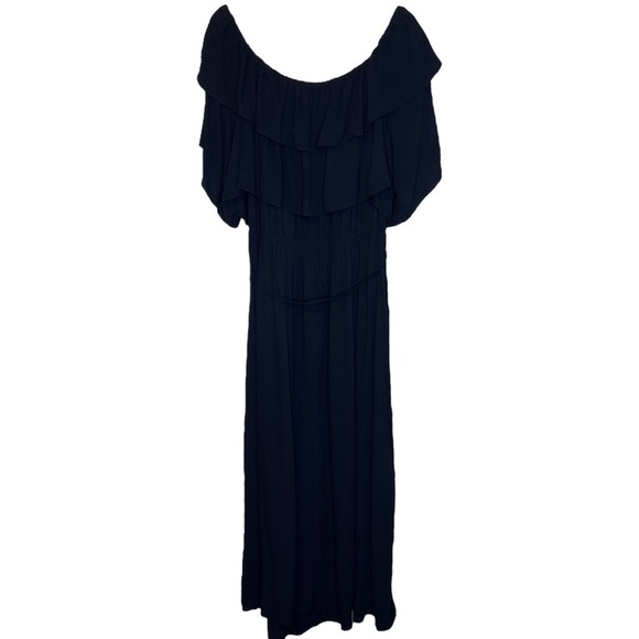 City Chic Off the Shoulder Monaco Maxi Dress in Black Women's Plus 20 NWT - Picture 3 of 9